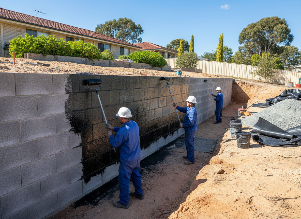 Retaining Wall Waterproofing in Perth